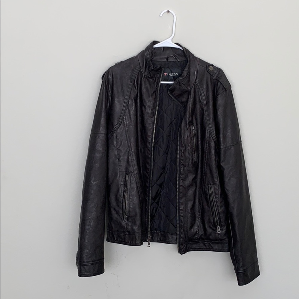 Faux leather jacket